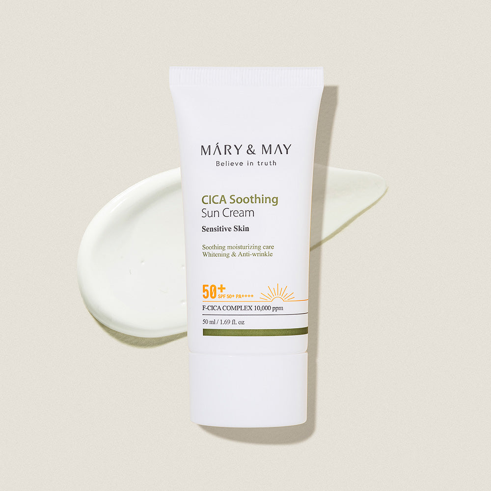 Mary&May Vegan CICA Soothing Sun Cream SPF50+ PA++++ 50ml